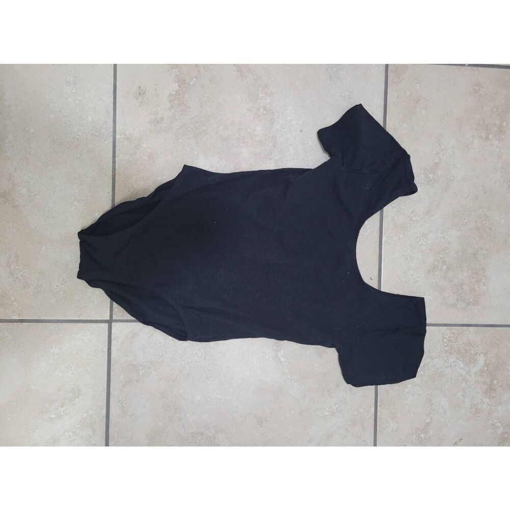 Black short‎ sleeve leotard